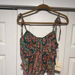 MOTHER The Roam Free Floral Cotton Cami Top